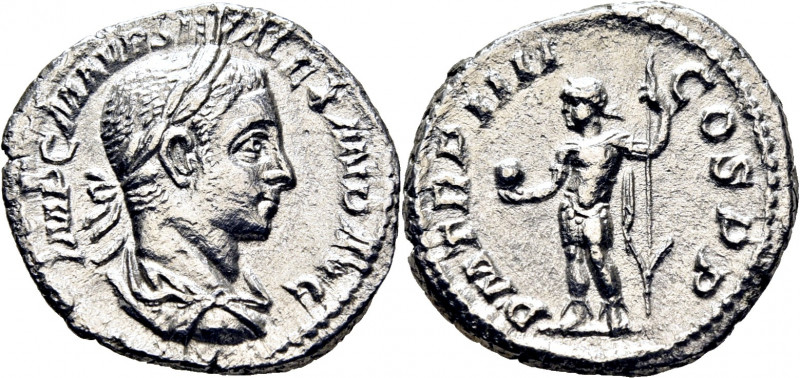 ROMA IMPERIO. Alejandro Severo. Denario. 222-228. Busto laureado revestido a der...