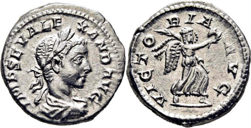 ROMA IMPERIO. Alejandro Severo. Denario. 228-231. Busto laureado revestido a der...