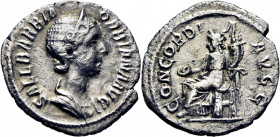 Orbiana. Denario. Acuñación centrada. Reverso con detalle