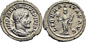 Maximino I. Denario. SC-. Buena acuñación. Estupenda. Muy atractiva