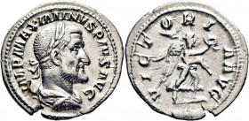 Maximino I. Denario. Buen anverso. Atractiva