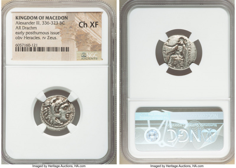 MACEDONIAN KINGDOM. Alexander III the Great (336-323 BC). AR drachm (19mm, 6h). ...