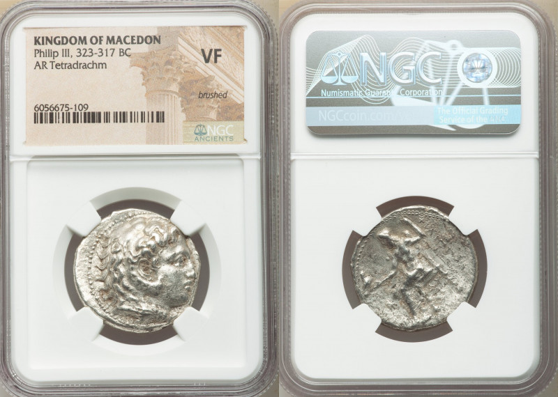 MACEDONIAN KINGDOM. Philip III Arrhidaeus (323-317 BC). AR tetradrachm (26mm, 11...