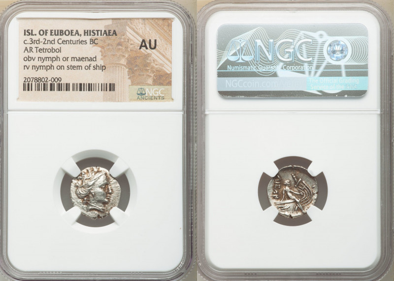 EUBOEA. Histiaea. Ca. 3rd-2nd centuries BC. AR tetrobol (15mm, 11h). NGC AU. Hea...