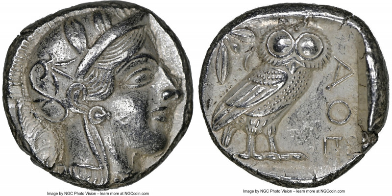 ATTICA. Athens. Ca. 440-404 BC. AR tetradrachm (23mm, 17.17 gm, 12h). NGC Choice...