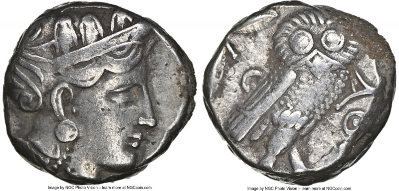 ATTICA. Athens. Ca. 393-294 BC. AR tetradrachm (21mm, 17.12 gm, 8h). NGC VF 4/5 ...