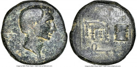 ASIA MINOR, Uncertain mint, under Gaius Sosius(?). Ca. 39-30 BC(?). AE (20mm, 8.51 gm, 1h). NGC VF 5/5 - 3/5. Bare head of male (Octavian?) right / Fi...