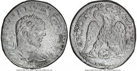 JUDAEA. Gaza. Caracalla (AD 198-217). BI tetradrachm (28mm, 13.64 gm, 12h). NGC Choice AU 5/5 - 3/5. 215-217 AD. ΑΥΤ ΚAI ANTΩNINOC CЄ, laureate head o...