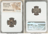 Nerva (AD 96-98). AR denarius (18mm, 3.80 gm, 6h). NGC Choice VF 4/5 - 5/5. Rome, AD 97. IMP NERVA CAES AVG P M TR P II COS III P P, laureate head of ...