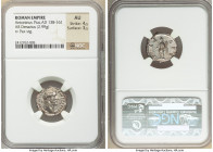 Antoninus Pius (AD 138-161). AR denarius (18mm, 2.99 gm, 6h). NGC AU 4/5 - 3/5. Rome, AD 140-143. ANTONINVS AVG P P COS III, laureate head of Antoninu...