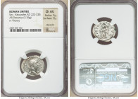 Severus Alexander (AD 222-235). AR denarius (20mm, 3.26 gm, 6h). NGC Choice AU 5/5 - 3/5, deposits. Rome, AD 231-235. IMP ALEXAN-DER PIVS AVG, laureat...