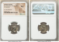 Severus Alexander (AD 222-235). AR denarius (19mm, 11h). NGC AU. Rome, AD 222-228. IMP C M AVR SEV ALEXAND AVG, laureate, draped, and cuirassed bust o...