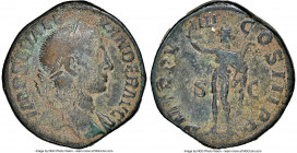 Severus Alexander (AD 222-235). AE sestertius (30mm, 12h). NGC Choice Fine. IMP SEV ALE-XANDER AVG, laureate head of Severus Alexander right, slight d...