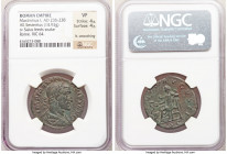 Maximinus I (AD 235-238). AE sestertius (29mm, 14.93 gm, 11h). NGC VF 4/5 - 4/5, light smoothing. Rome, AD 235-236. IMP MAXIMINVS PIVS AVG, laureate, ...