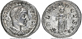 Gordian III (AD 238-244). AR denarius (20mm, 2.94 gm, 12h). NGC MS 4/5 - 4/5. Rome, summer AD 241. IMP GORDIANVS PIVS FEL AVG, laureate, draped and cu...