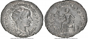 Gordian III (AD 238-244). AR antoninianus (23mm, 3.92 gm, 12h). NGC XF 5/5 - 4/5. Rome, AD 241-243. IMP GORDIANVS PIVS FEL AVG, radiate, draped and cu...