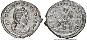 Otacilia Severa (AD 244-249). AR antoninianus (23mm, 4.53 gm, 1h). NGC Choice AU 5/5 - 4/5. Rome. M OTACIL SEVERA AVG, draped bust of Otacilia Severa ...