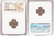 Constantine I the Great (AD 307-337). AE3 or BI nummus (16mm, 5h). NGC MS. Lugdunum, 1st officina, AD 330-331. CONSTANTI-NVS MAX AVG, rosette-diademed...