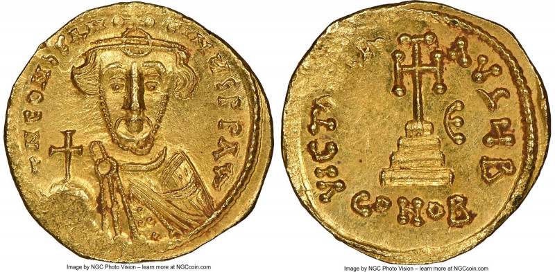 Constans II Pogonatus (AD 641-668). AV solidus (20mm, 4.47 gm, 7h). NGC MS 4/5 -...