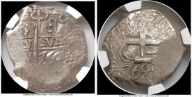 Charles III Cob 8 Reales 1764 P-V/Y XF45 NGC, Potosi mint, KM45. 26.86gm. 

HID09801242017

© 2022 Heritage Auctions | All Rights Reserved