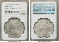 Charles III 8 Reales 1777 PTS-PR AU Details (Harshly Cleaned) NGC, Potosi mint, KM55.

HID09801242017

© 2022 Heritage Auctions | All Rights Reser...