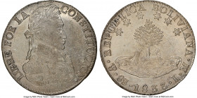 Republic 8 Soles 1833 PTS-LM UNC Details (Cleaned) NGC, Potosi mint, KM97.

HID09801242017

© 2022 Heritage Auctions | All Rights Reserved