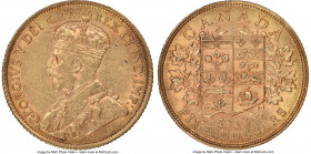 George V gold 5 Dollars 1913 AU55 NGC, Ottawa mint, KM26. AGW 0.2419 oz. 

HID09801242017

© 2022 Heritage Auctions | All Rights Reserved