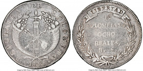 Republic 8 Reales 1836 BA-RS XF Details (Cleaned) NGC, Bogata mint, KM89. Last year of four year type. 

HID09801242017

© 2022 Heritage Auctions ...