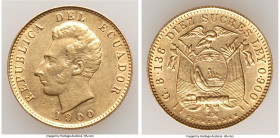 Republic gold 10 Sucres 1900-JM AU (Cleaned), Birmingham mint, KM56. 22mm. 8.11gm. 

HID09801242017

© 2022 Heritage Auctions | All Rights Reserve...