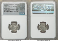 Abbey of Saint-Martial 4-Piece Lot of Certified Deniers ND (1100-1245) Authentic NGC, Limoges mint, PdA-2295. Weights range from 0.64-0.82gm. Sold as ...