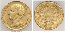 Napoleon gold 20 Francs L'An 12 (1803/1804)-A XF, Paris mint, KM661, Fr-480. 21.0mm. 6.39gm. 

HID09801242017

© 2022 Heritage Auctions | All Righ...