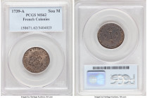 Louis XV 2 Sols (Sou Marqué) 1739-A MS62 PCGS, Paris mint, KM500.1. Light silvering still visible. 

HID09801242017

© 2022 Heritage Auctions | Al...