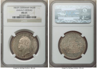 Anhalt-Dessau. Leopold Friedrich Taler 1863-A MS65 NGC, Berlin mint, KM15, J-77. One year type. Flashy and lustrous, the strike rendered with superior...