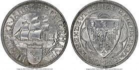 Weimar Republic "Bremerhaven" 3 Mark 1927-A UNC Details (Cleaned) NGC, Berlin mint, KM50. Commemorating 100 year anniversary of Bremerhaven. 

HID09...