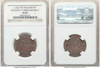 Edward IV (1st Reign, 1461-1470) Groat ND (1464-1470) VF20 NGC, Coventry mint, Light Coinage issue, S-2008. 

HID09801242017

© 2022 Heritage Auct...