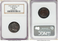 William III silver Proof Pattern Farthing 1698 PR58 NGC, KM483.2b, Peck-680. Listed as very scarce in Peck. Anthracite-gray and russet-brown toning. ...