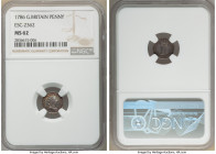 George III Maundy Penny 1786 MS62 NGC, KM594, ESC-2362. Fully toned in shades of violet, teal, red-orange and gray. 

HID09801242017

© 2022 Herit...