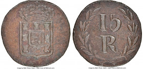 Portuguese India - Goa. João 15 Reis ND (1801) XF40 Brown NGC, KM263. Holder lists date (1816-1826). 

HID09801242017

© 2022 Heritage Auctions | ...
