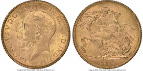 British India. George V gold Sovereign 1918-I MS63 NGC, Bombay mint, KM-A525. AGW 0.2354 oz. 

HID09801242017

© 2022 Heritage Auctions | All Righ...