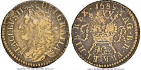 James II Gunmoney 1/2 Crown 1689 VF Details (Damaged) NGC, S-6579L. Dated Mar. 1689. 

HID09801242017

© 2022 Heritage Auctions | All Rights Reser...
