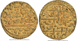 Ottoman Empire. Suleyman I (AH 926-974 / AD 1520-1566) gold Sultani AH 926 (AD 1520/1521) AU58 NGC, Misr mint (in Egypt), A-1317. 

HID09801242017
...