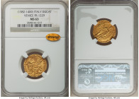 Venice. Antonio Venier gold Ducat ND (1382-1400) MS63 NGC, Fr-1229, Paolucci-37.1. A satiny and well-preserved selection exhibiting orange-gold tone o...
