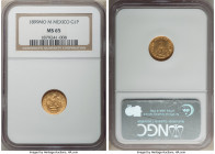 Republic gold Peso 1899 Mo-M MS65 NGC, Mexico City mint, KM410.5. A golden gem, boasting cartwheel luster. 

HID09801242017

© 2022 Heritage Aucti...