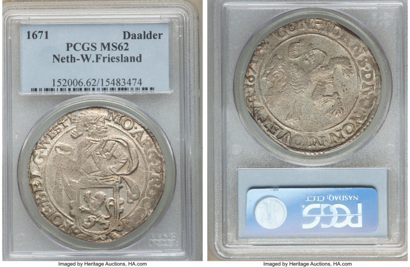 West Friesland. Provincial Lion Daalder 1671 MS62 PCGS, KM14.3.

HID0980124201...
