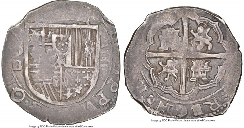 Philip III Cob 4 Reales ND (1597-1610)-B VF35 NGC, Seville mint, KM36.2, Cal-Typ...