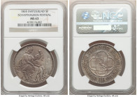 Confederation "Schaffhausen Shooting Festival" 5 Francs 1865 MS63 NGC, KM-XS8, Richter-1054.

HID09801242017

© 2022 Heritage Auctions | All Right...