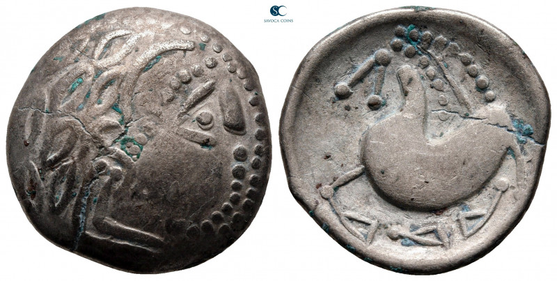 Eastern Europe. Mint in the southern Carpathian region 200-100 BC. 
Tetradrachm...