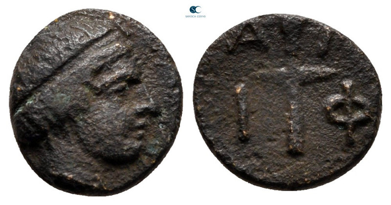 Macedon. Amphipolis circa 380-357 BC. 
Bronze Æ

11 mm, 1,07 g



nearly ...