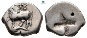 Thrace. Byzantion circa 340-320 BC. Tetrobol AR