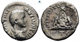 Cappadocia. Caesarea. Caracalla as Caesar AD 196-198. Drachm AR